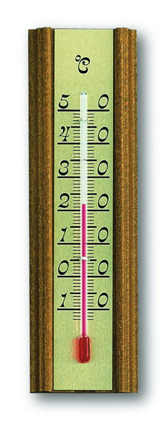 Снимка на Термометър външен дървен 140х40мм