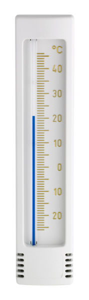 Снимка на Термометър външен PVC бял 145х31мм