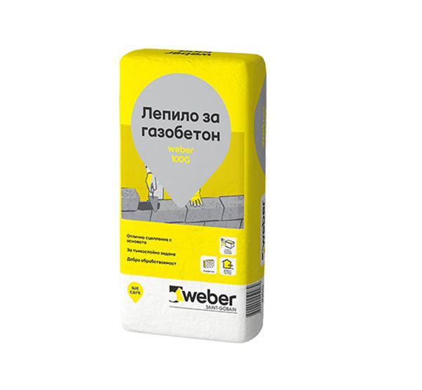 Снимка на Лепило за газобетон Webercol 100G - 25 кг. - Weber