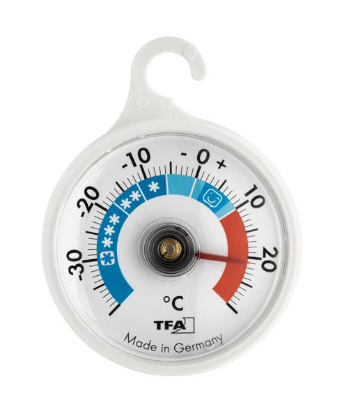Снимка на Термометър за хладилник,фризер биметален ф52мм.
