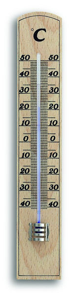Снимка на Термометър за вътрешна употреба - масив бук 35х15х206 мм