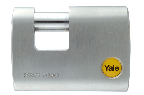 Снимка на Катинар закален YALE 60 мм закален скоба тип ""болт"" 110 мм 3 ключа