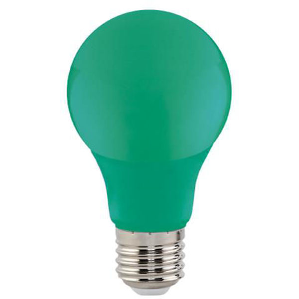 Снимка на Крушка LED 001-017-0001 1W E27 зелена 68Lm малък балон