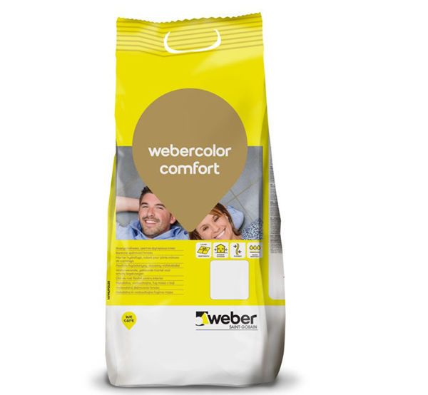 Снимка на Фугираща смес webercolor comfort BE205 BEIGE - Бежова - 2 кг. - до 6мм - Weber