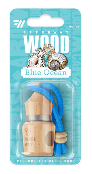 Снимка на Ароматизатор с течен парфюм Wood Blister - Blue Ocean