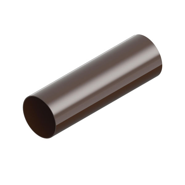 Снимка на Тръба PVC INES - Ф80 - 3м - кафява - LEXON