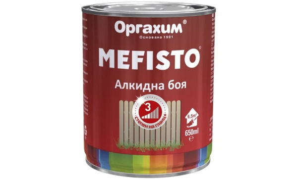 Снимка на Боя алкидна Mefisto RAL 1018 650 ml