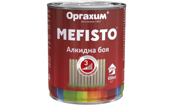 Снимка на Боя алкидна Mefisto RAL 8016 650 ml