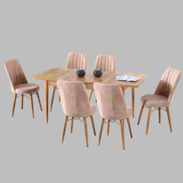 Трапезна маса за хранене с шест стола