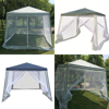 Шатра с мрежа за комари PE Top Mosquito GAZEBO 3x3m FG-3004 тъм.зелен