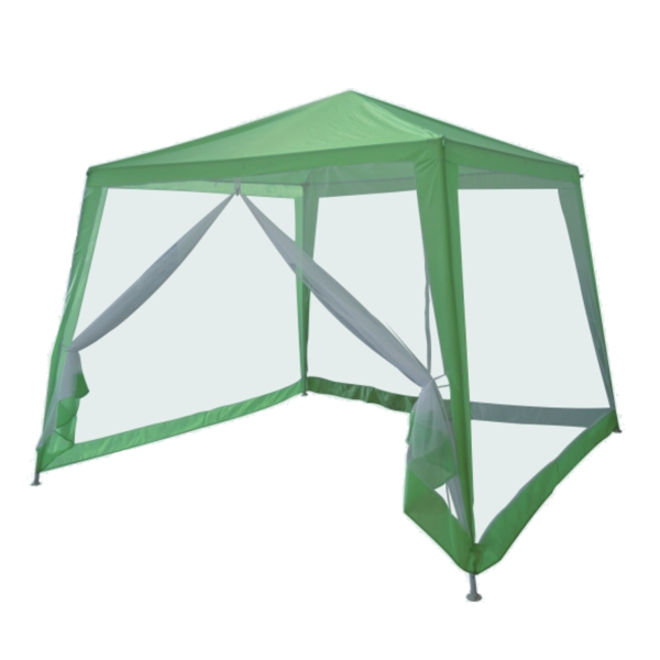 Шатра с мрежа за комари Poly Mosquito GAZEBO 3x3m FG-3008 зелена