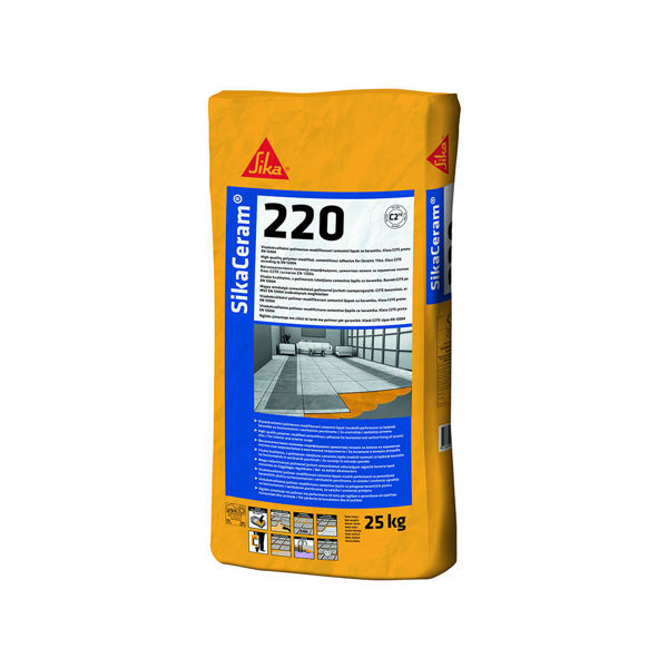 Снимка на Лепило  Sika Ceram - 220 - сив (С2ТЕ) - 25 кг - Sika - 492100