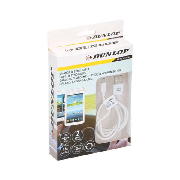 Снимка на Кабел за зареждане micro usb 1mtr Dunlop CBW