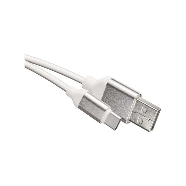 Снимка на Кабел USB/USB type-C 1m бял SM7025W