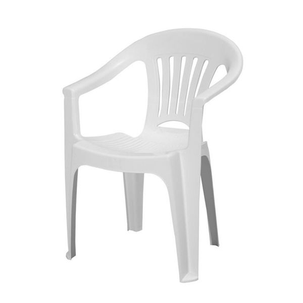 Бял пластмасов стол