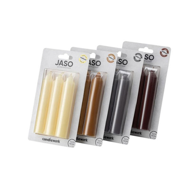 Снимка на Свещи ароматни JASO 3бр VANILLA/SANDAL WOOD/COFFEE/ABACCO