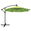 Висящ градински чадър с LED
