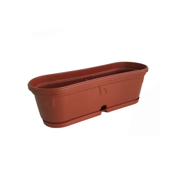 Сандък за цветя тъмнокафяв 50х17cm