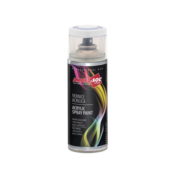 Акрилна спрей боя ambro sol бял гланц ral 9010 400ml