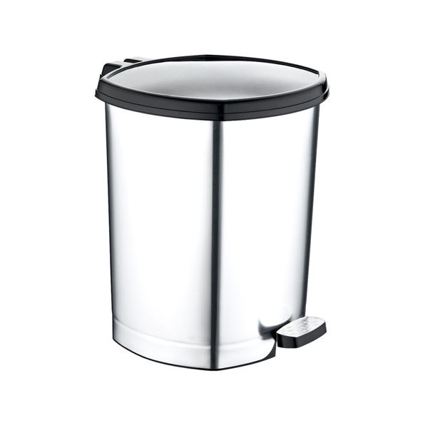 Кош за отпадъци с капак и педал 20 л