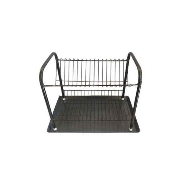 Сушилник за съдове на два етажа с табличка