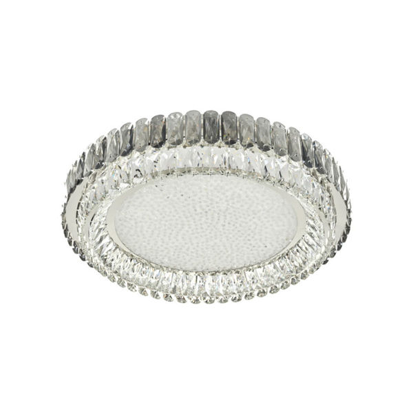 LED плафон Ф30 хром
